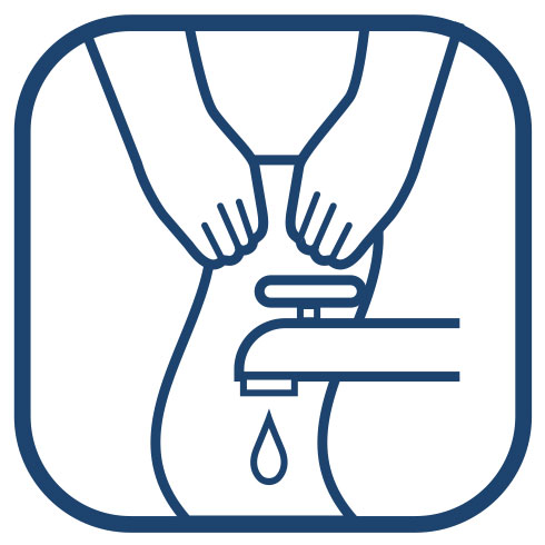 1: KYLMÄ Handtuch nassmachen