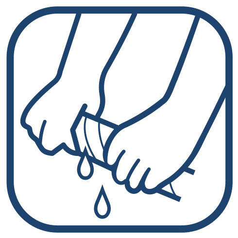 2: KYLMÄ Handtuch auswringen