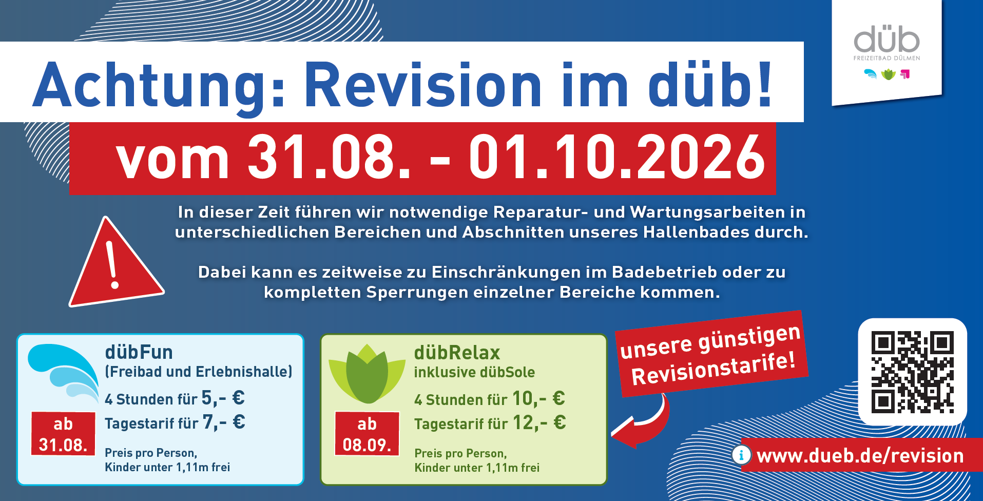 Revisionszeit 2026 im düb